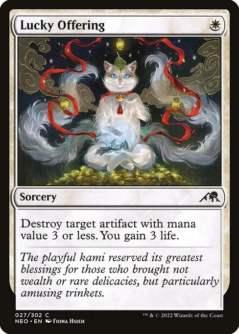 Lucky Offering — Kamigawa: Neon Dynasty