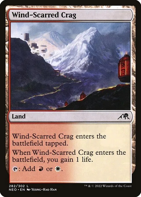 Wind-Scarred Crag — Kamigawa: Neon Dynasty