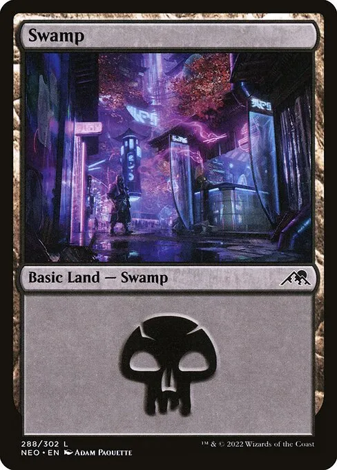Swamp — Kamigawa: Neon Dynasty