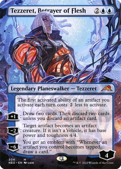 Tezzeret, Betrayer of Flesh — Kamigawa: Neon Dynasty