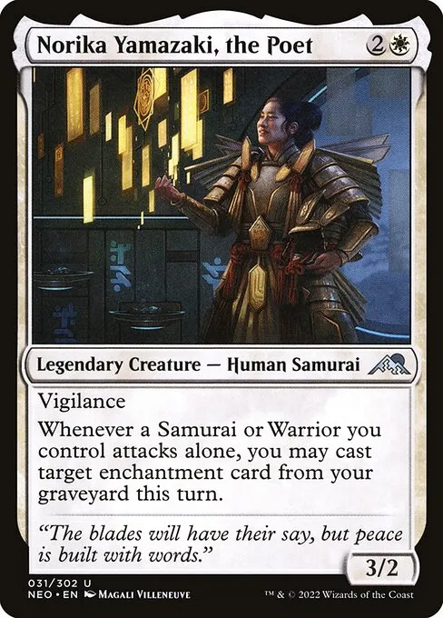 Norika Yamazaki, the Poet — Kamigawa: Neon Dynasty