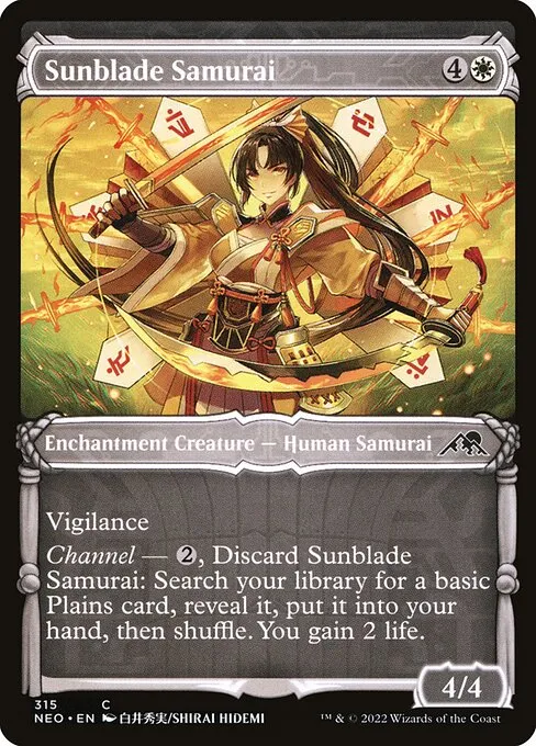 Sunblade Samurai — Kamigawa: Neon Dynasty