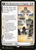The Restoration of Eiganjo // Architect of Restoration — Kamigawa: Neon Dynasty