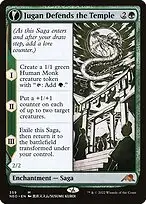 Jugan Defends the Temple // Remnant of the Rising Star — Kamigawa: Neon Dynasty
