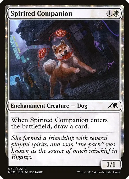 Spirited Companion — Kamigawa: Neon Dynasty