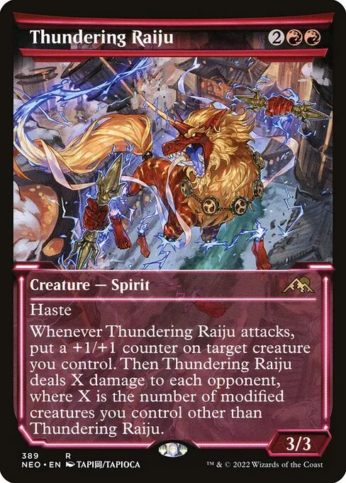 Thundering Raiju — Kamigawa: Neon Dynasty