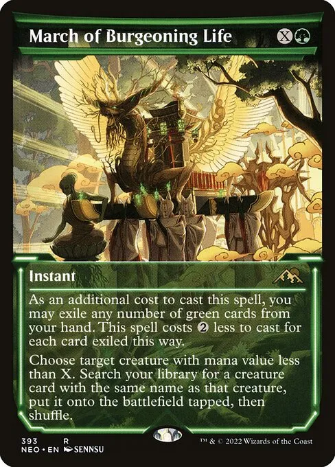 March of Burgeoning Life — Kamigawa: Neon Dynasty