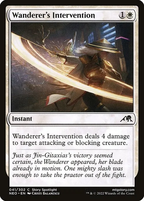 Wanderer's Intervention — Kamigawa: Neon Dynasty