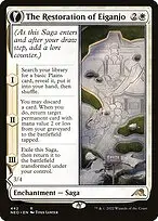 The Restoration of Eiganjo // Architect of Restoration — Kamigawa: Neon Dynasty