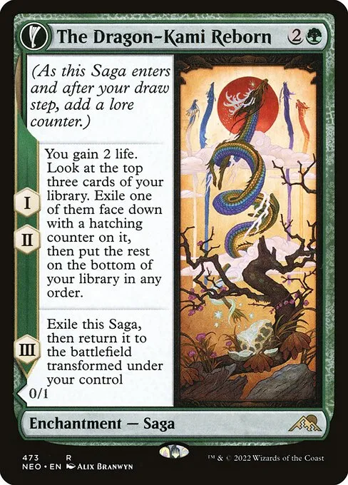 The Dragon-Kami Reborn // Dragon-Kami's Egg — Kamigawa: Neon Dynasty