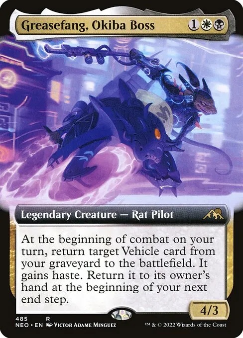 Greasefang, Okiba Boss — Kamigawa: Neon Dynasty