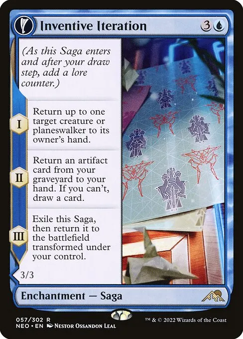 Inventive Iteration // Living Breakthrough — Kamigawa: Neon Dynasty