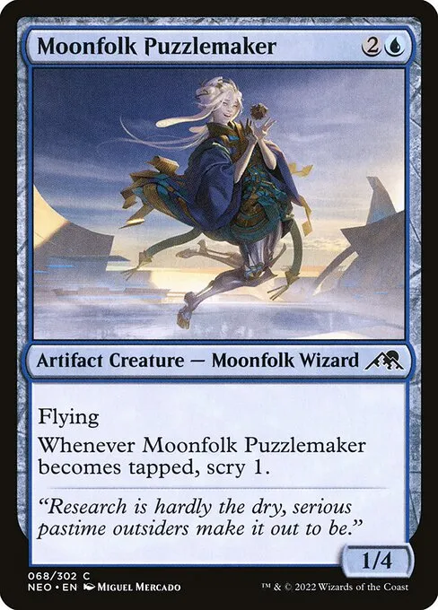 Moonfolk Puzzlemaker — Kamigawa: Neon Dynasty