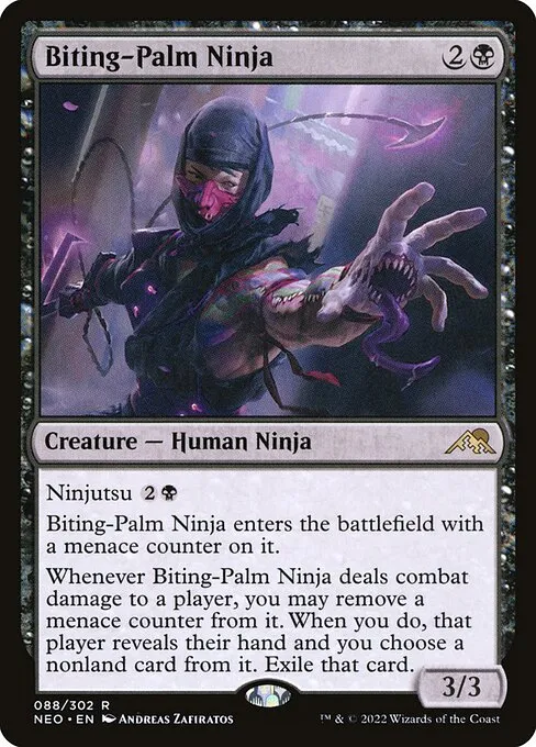 Biting-Palm Ninja — Kamigawa: Neon Dynasty