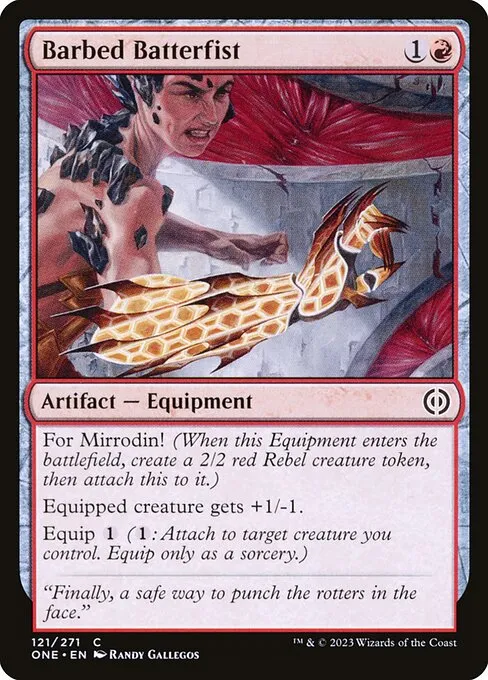 Barbed Batterfist — Phyrexia: All Will Be One