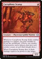 Cacophony Scamp — Phyrexia: All Will Be One