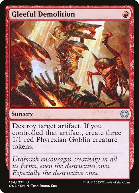 Gleeful Demolition — Phyrexia: All Will Be One