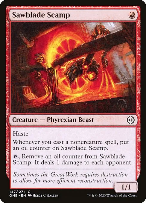 Sawblade Scamp — Phyrexia: All Will Be One