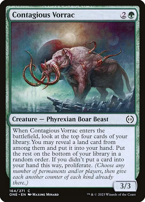 Contagious Vorrac — Phyrexia: All Will Be One
