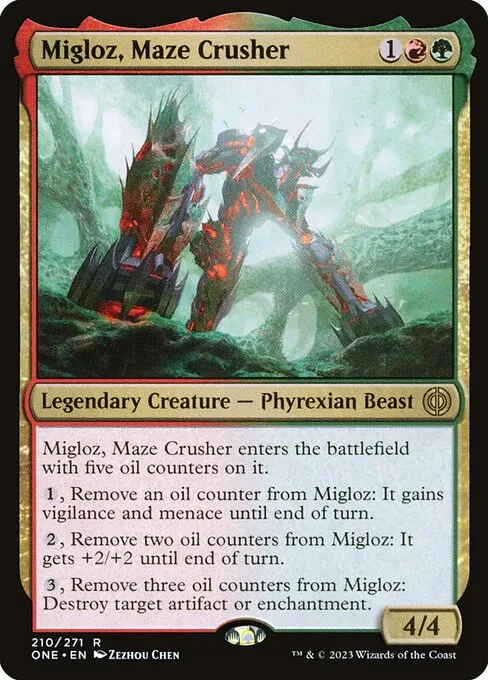 Migloz, Maze Crusher — Phyrexia: All Will Be One