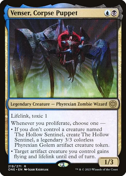 Venser, Corpse Puppet — Phyrexia: All Will Be One