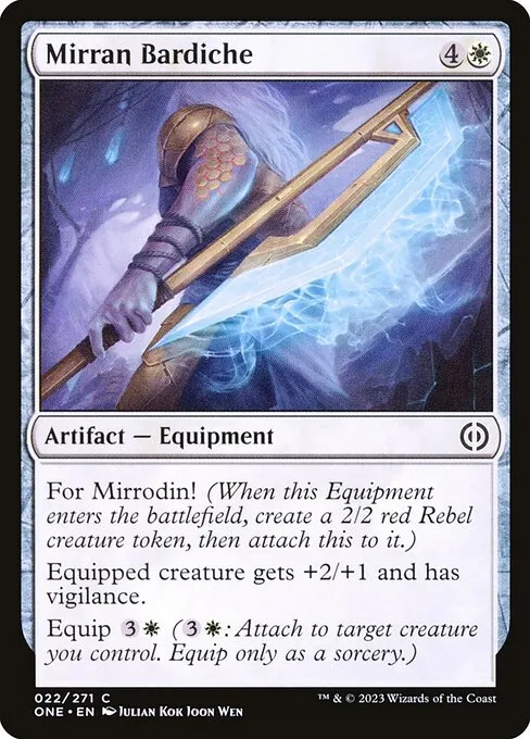 Mirran Bardiche — Phyrexia: All Will Be One