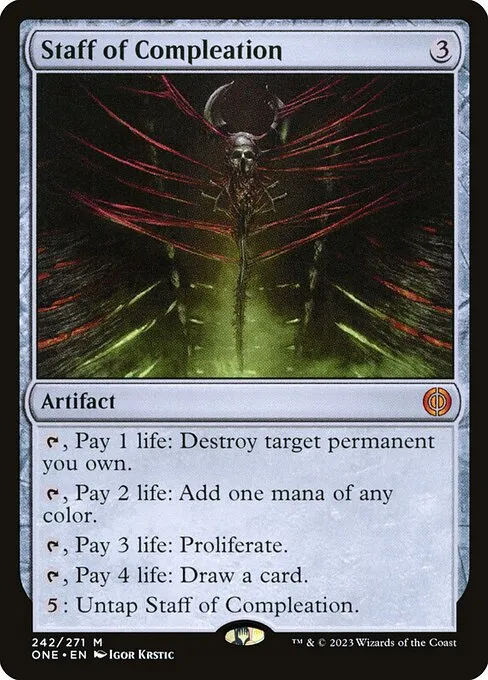 Staff of Compleation — Phyrexia: All Will Be One