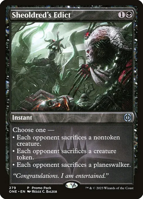 Sheoldred's Edict — Phyrexia: All Will Be One