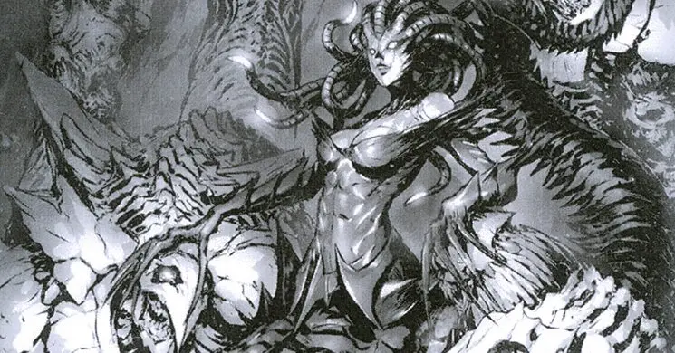 Art detail — Vraska, Betrayal's Sting