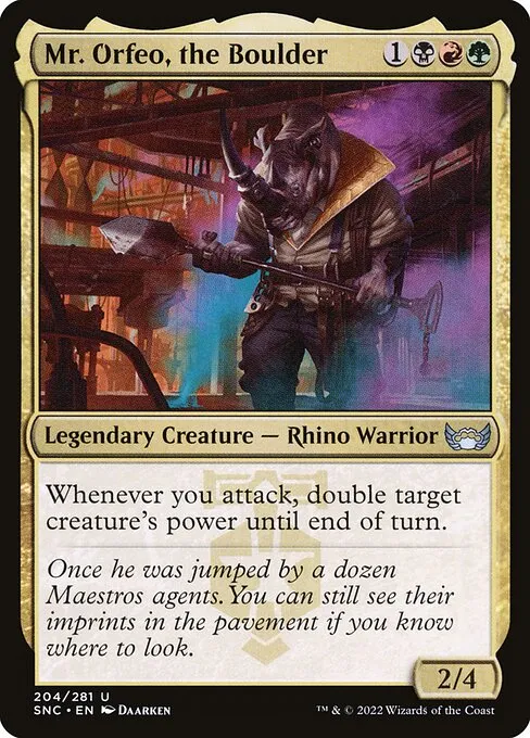 Mr. Orfeo, the Boulder — Streets of New Capenna
