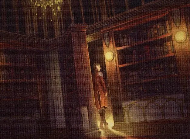 Art detail — Suspicious Bookcase