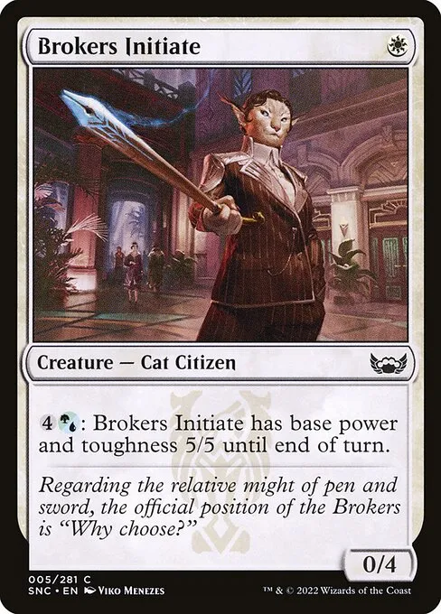 Brokers Initiate — Streets of New Capenna