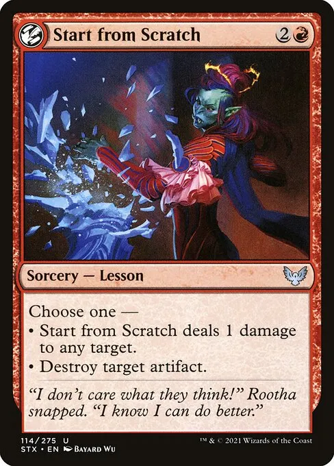 Start from Scratch — Strixhaven: School of Mages