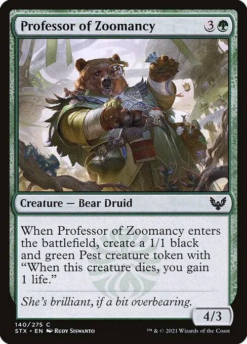 Professor of Zoomancy — Strixhaven: School of Mages