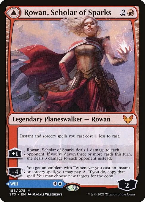 Rowan, Scholar of Sparks // Will, Scholar of Frost — Strixhaven: School of Mages
