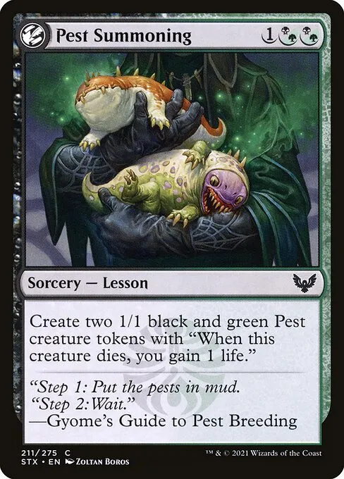 Pest Summoning — Strixhaven: School of Mages