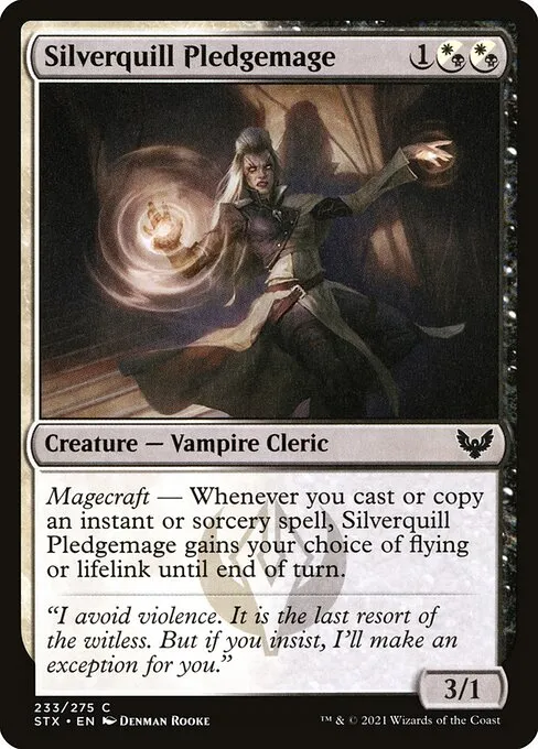 Silverquill Pledgemage — Strixhaven: School of Mages