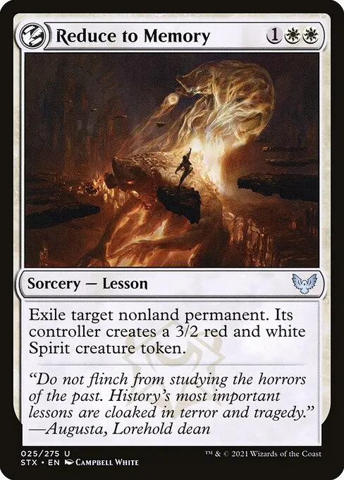 Reduce to Memory — Strixhaven: School of Mages