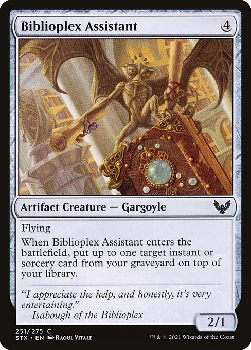 Biblioplex Assistant — Strixhaven: School of Mages