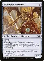 Biblioplex Assistant — Strixhaven: School of Mages