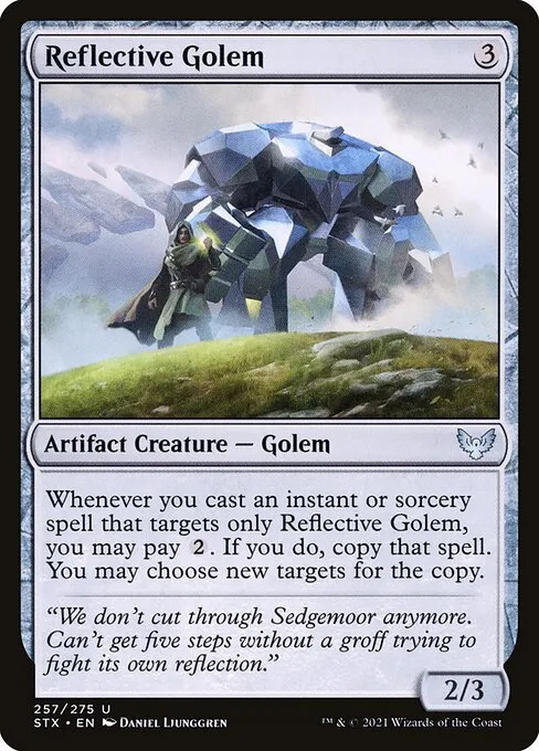 Reflective Golem — Strixhaven: School of Mages