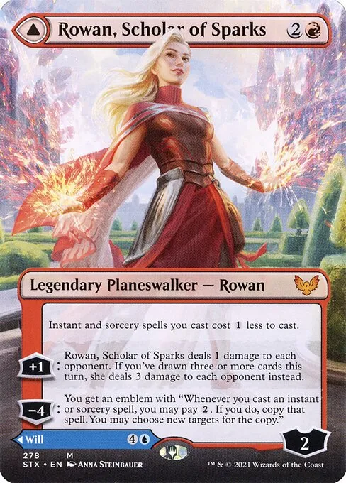 Rowan, Scholar of Sparks // Will, Scholar of Frost — Strixhaven: School of Mages