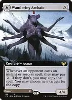 Wandering Archaic // Explore the Vastlands — Strixhaven: School of Mages