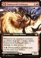 Flamescroll Celebrant // Revel in Silence — Strixhaven: School of Mages