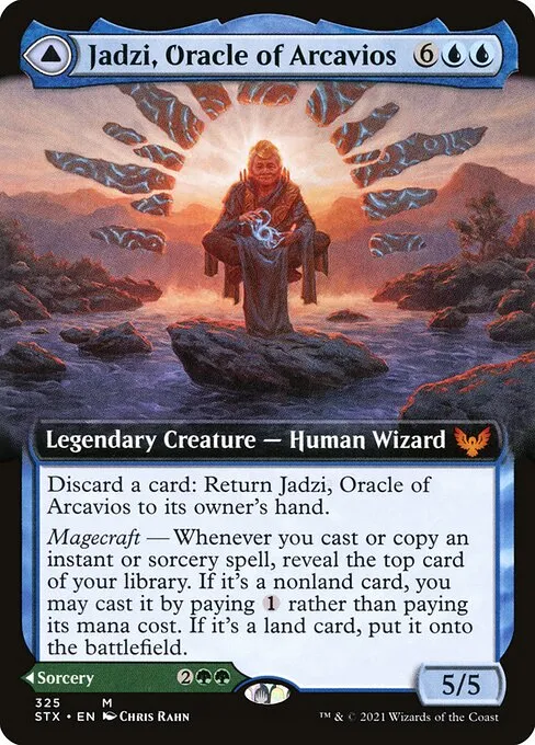 Jadzi, Oracle of Arcavios // Journey to the Oracle — Strixhaven: School of Mages