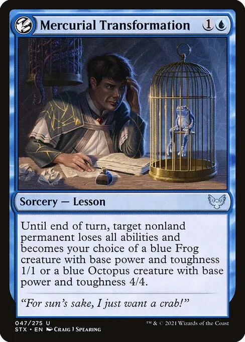 Mercurial Transformation — Strixhaven: School of Mages