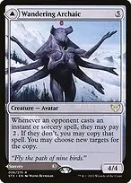 Wandering Archaic // Explore the Vastlands — Strixhaven: School of Mages