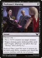 Professor's Warning — Strixhaven: School of Mages