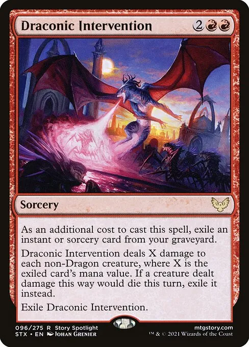 Draconic Intervention — Strixhaven: School of Mages