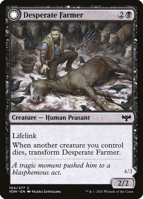 Desperate Farmer // Depraved Harvester — Innistrad: Crimson Vow